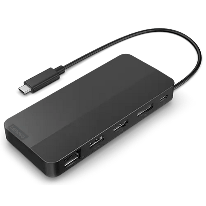 Lenovo USB - C Dual Display Travel Dock w/ Adapter (40B90100UK)
