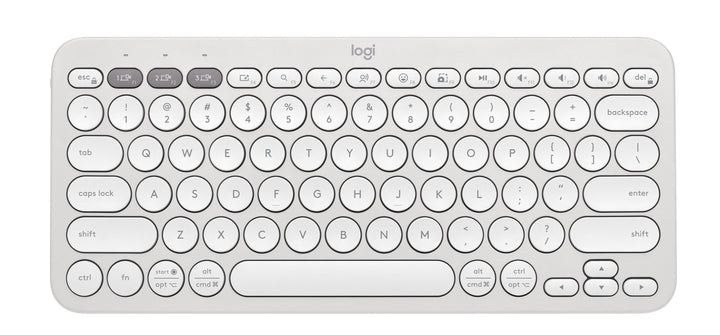 Logitech K380s Pebble Keys 2 Tonal White Wireless Keyboard