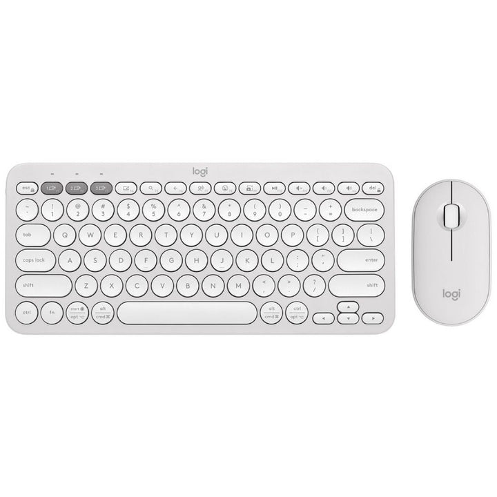Logitech Pebble 2 Wireless Combo Tonal White