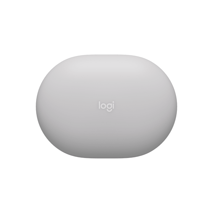 Logitech Spot presence and environmental sensor in off-white, front view