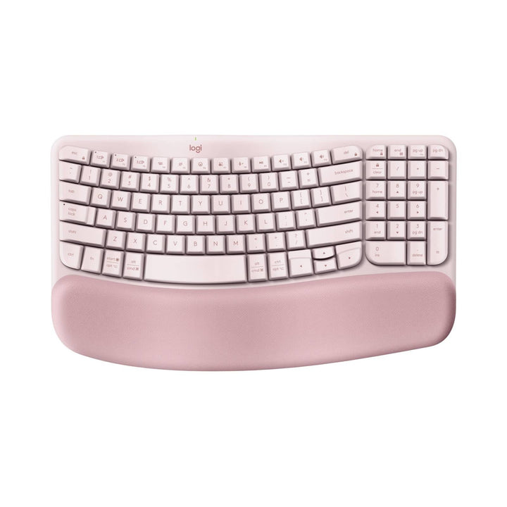 Logitech Wave Keys Ergo Wireless Keyboard Rose