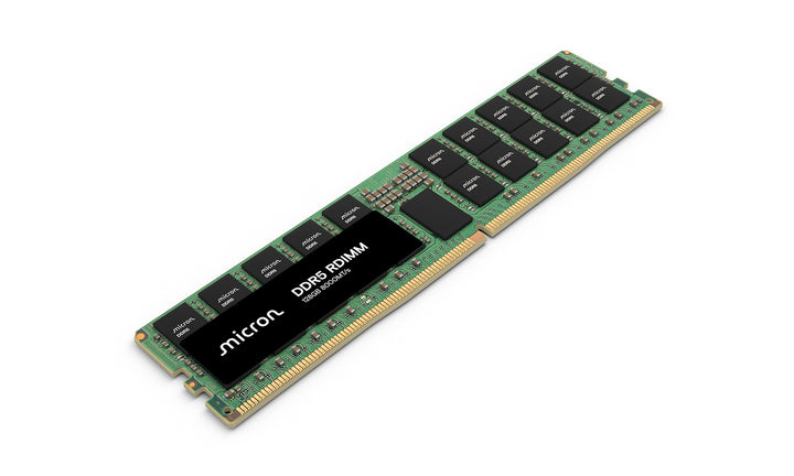 Micron DDR5 RDIMM 128GB server memory module