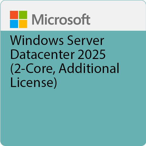 Microsoft Windows Server 2025 Datacenter Edition (2 - Core, Additional License)
