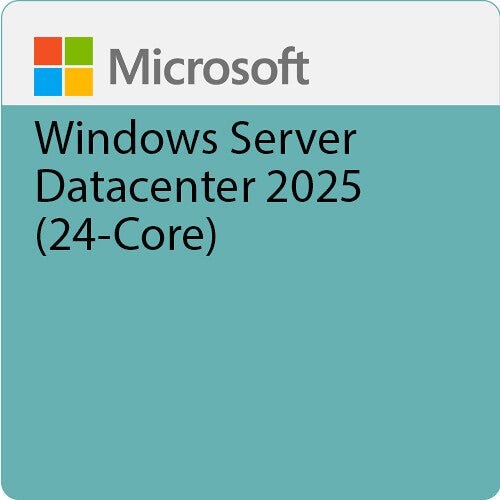 Microsoft Windows Server 2025 Datacenter Edition (64 - Bit, 24 - Core, OEM, DVD)