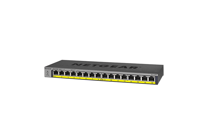NETGEAR 16 - Port Gigabit Ethernet Unmanaged PoE Switch (GS116PP - 100EUS) - SourceIT