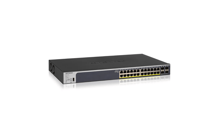 NETGEAR 28 - Port Gigabit Ethernet Smart Managed Pro PoE Switch (GS728TPP - 300UKS) - SourceIT