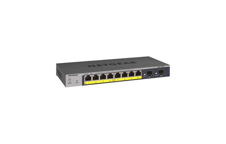 NETGEAR 8 - Port Gigabit Ethernet Smart Managed Pro PoE Switch (GS110TP - 300EUS) - SourceIT