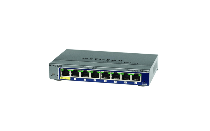 NETGEAR 8 - Port Gigabit Ethernet Smart Managed Pro Switch (GS108T - 300UKS) - SourceIT