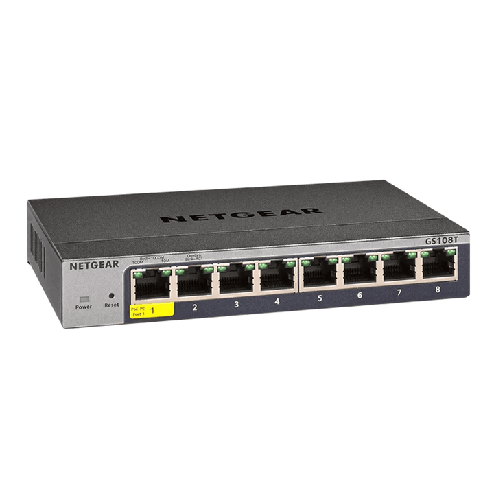 NETGEAR GS108T 8-Port Gigabit Smart Cloud Managed Switch (GS108T-300UKS)