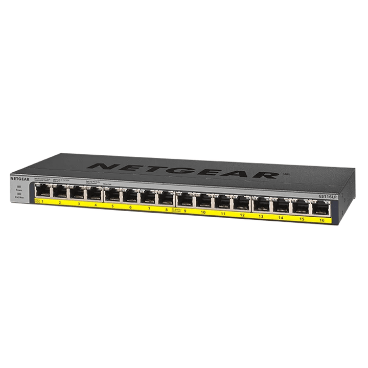 NETGEAR GS116LP 16-Port Gigabit PoE+ Unmanaged Switch