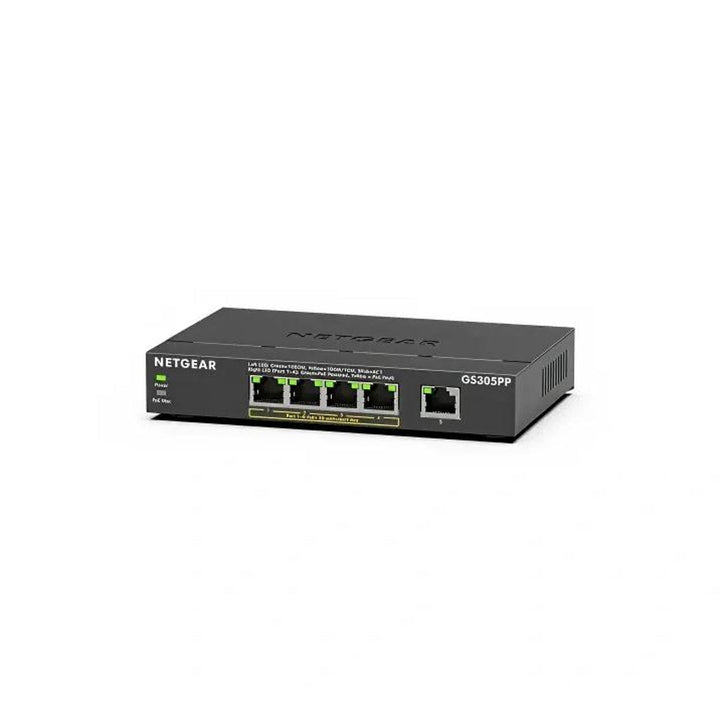 NETGEAR GS305PP 5-Port Gigabit PoE+ Unmanaged Switch 83W (GS305PP-300UKS)