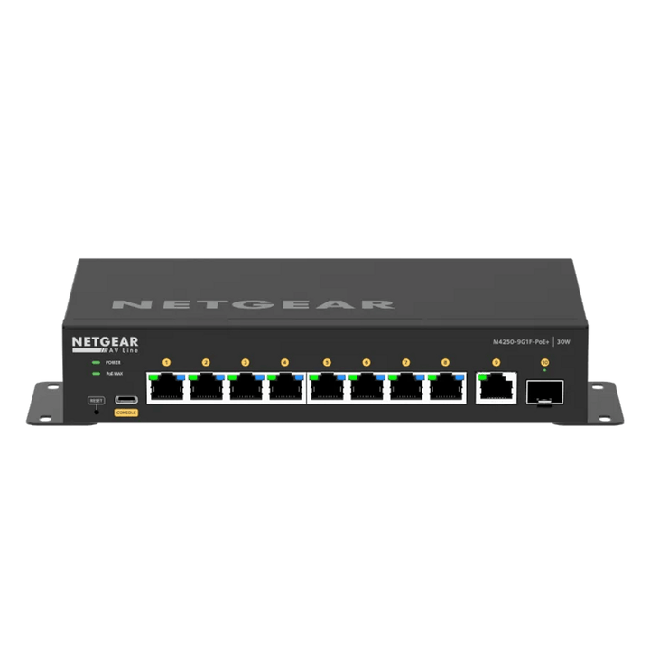 NETGEAR GSM4210PD M4250-9G1F-PoE+ AV Line Managed Switch (GSM4210PD-100UKS)