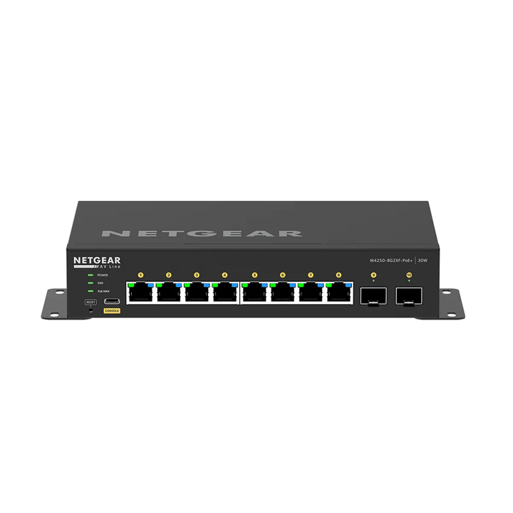 NETGEAR GSM4210PX M4250-8G2XF-PoE+ AV Line Managed Switch (GSM4210PX-100UKS)