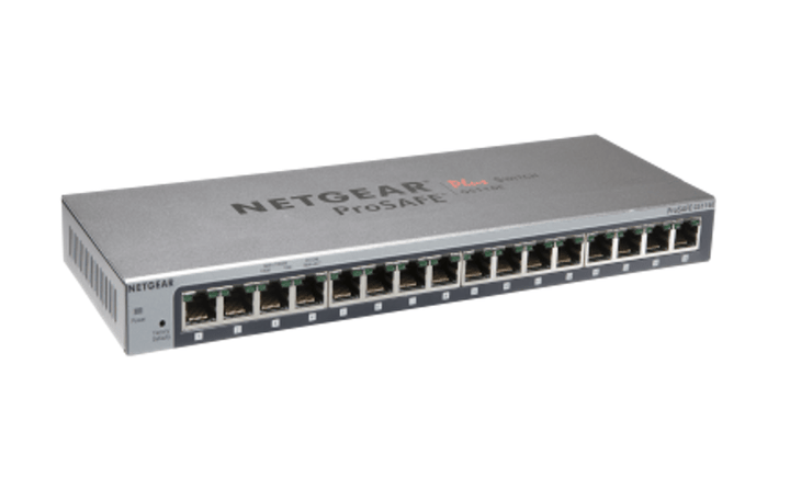 NETGEAR ProSafe Plus Switch, 16 - Port Gigabit Ethernet (GS116E - 200PES) - SourceIT