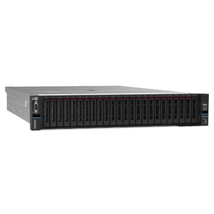 Lenovo ThinkSystem SR655 V3 2U rack server - front-angled right view