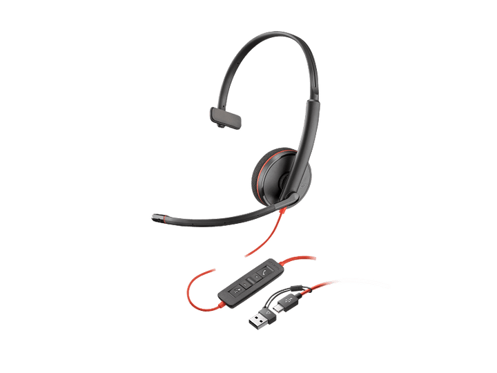 Poly Blackwire 3210 Monaural USB - C&A Headset (8X214AA)