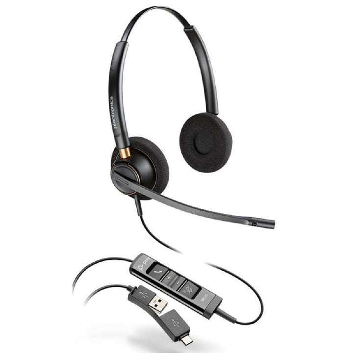 Poly EncorePro 525 - M USB Stereo Headset MS + USB - C/A (783R2AA)