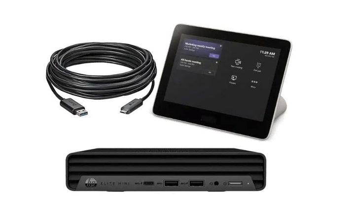 Poly Microsoft Teams Room Base Kit HP Mini PC with GC8 10m USB cable (9J6B8AA) - SourceIT