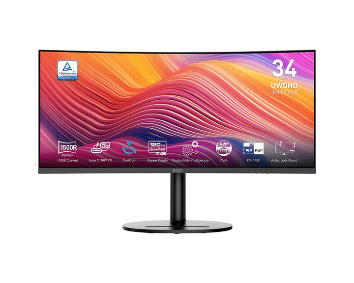 MSI Modern MD342CQP 34" UWQHD 120Hz Curved VA Business Monitor