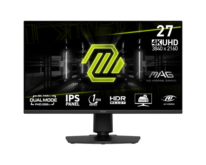 MSI MAG 275UPD E14 27" 4K UHD 144Hz / Full HD 288Hz Dual-Mode Rapid IPS Gaming Monitor