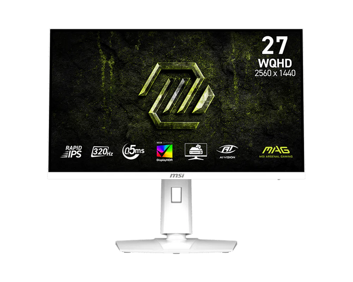 MSI MAG 274QRFW X32 27" WQHD 320Hz Rapid IPS Gaming Monitor (White)