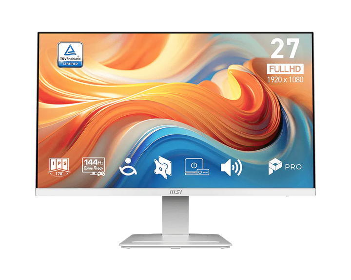 MSI PRO MP273W E14A 27" Full HD 144Hz IPS Business Monitor (White)
