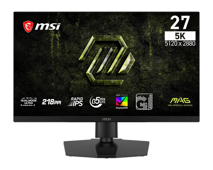 MSI MAG 271KPD7 27" 5K 75Hz / WQHD 300Hz Dual-Mode Rapid IPS Gaming Monitor