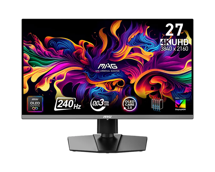 MSI MAG 272UP QD-OLED X24 26.5" 4K UHD 240Hz Gaming Monitor