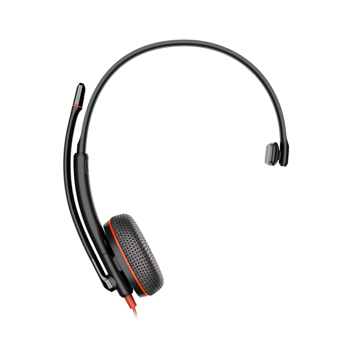 HP Poly Blackwire 3215 Monaural w/3.5mm,USB-C&A Headset (8X227AA)
