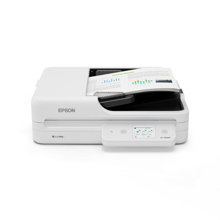 Epson WorkForce DS-1760WN Flatbed Document Scanner with Duplex ADF