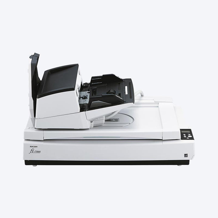 Ricoh fi-7700S A3 simplex ADF and flatbed scanner, front view