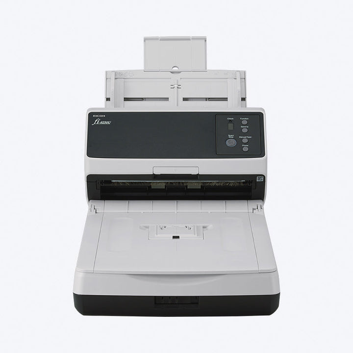 Ricoh fi-8250U USB flatbed and ADF scanner, front view