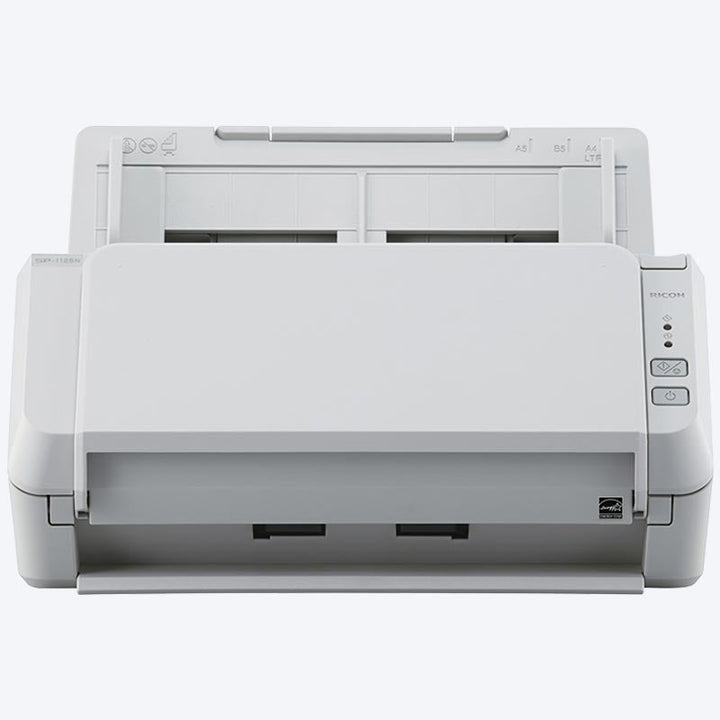 Ricoh SP-1125N A4 duplex network document scanner, front view