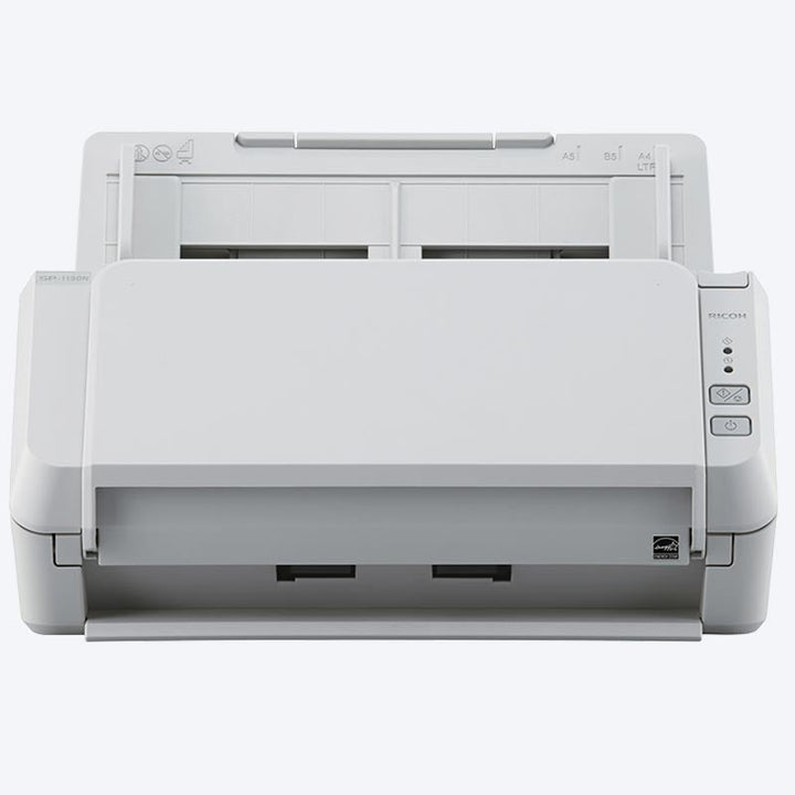 Ricoh SP-1130N A4 duplex network document scanner, front view