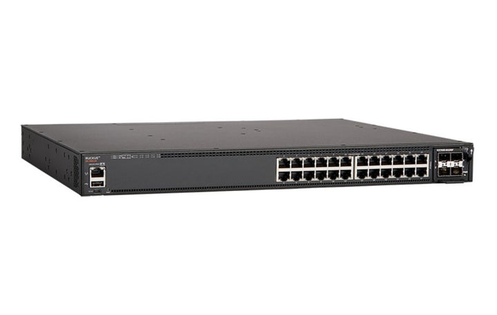 Ruckus Network Mid - Range Access 24 Ports 1G Switch 3 Slots - Uplink Bundle with 4X10G SFP+ 2X40G 1PSU (ICX7450 - 24 - E) - SourceIT