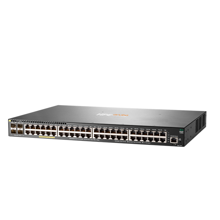 HPE Aruba Networking 2930F 48-Port Gigabit PoE+ Layer 3 Stackable Switch with 4 SFP+