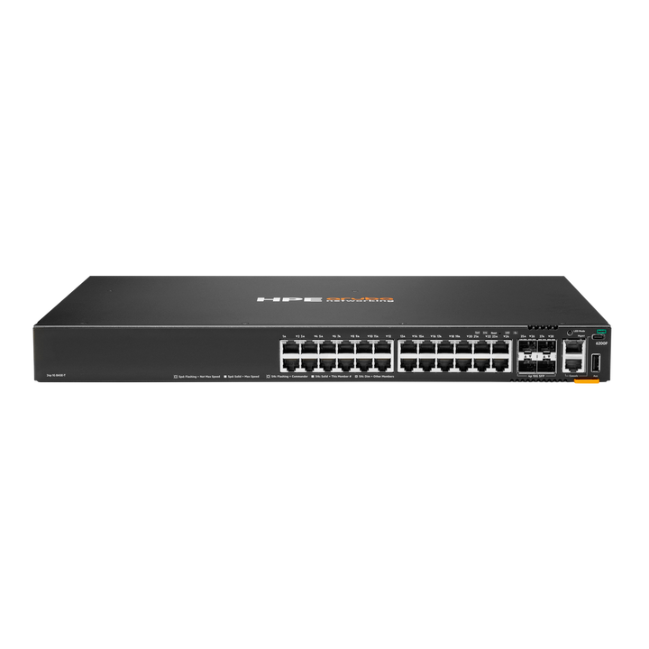 HPE Aruba Networking CX 6200F 24-Port Gigabit Stackable Managed Switch with 4 SFP+