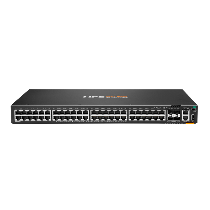 HPE Aruba Networking CX 6200F 48-Port Gigabit Stackable Managed Switch with 4 SFP+