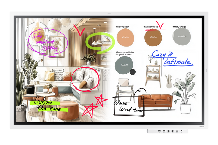 Samsung Flip WM55F 55" 4K Interactive Display