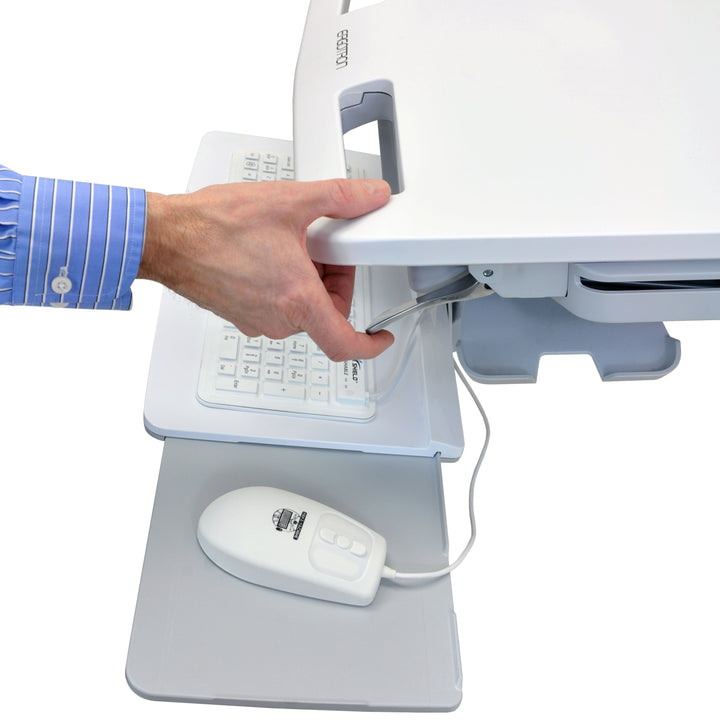 Ergotron StyleView® Cart with LCD Pivot, SV40 Medical Cart (SV40-6300-0) - Ergotron product view
