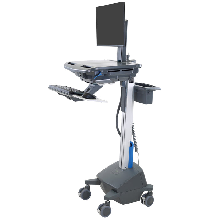 Ergotron StyleView® Cart with LCD Pivot, LiFe Powered, UK Dark Grey (SV42-8302-3)
