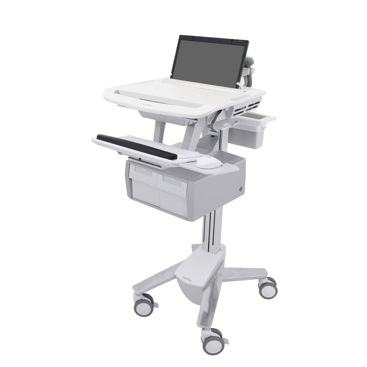 Ergotron StyleView® Laptop Cart, 2 Tall Drawers (2x1) (SV43-11C0-0)