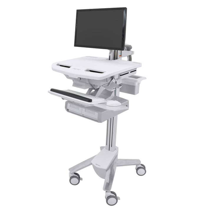 Ergotron StyleView® Cart with LCD Arm, 2 Drawers (2x1) (SV43-12A0-0)