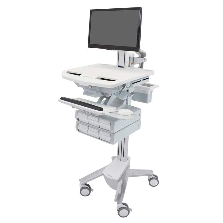 Ergotron StyleView® Cart with LCD Pivot, 6 Drawers (3x2) (SV43-1360-0)