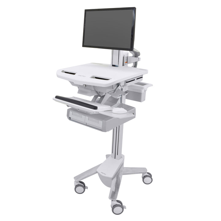 Ergotron StyleView® Cart with LCD Pivot, 2 Drawers (2x1) (SV43-13A0-0)