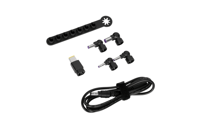 Targus Legacy Laptop DC Cable, 5 tips, Storage Bar (ACC1134GLX - 52) - SourceIT