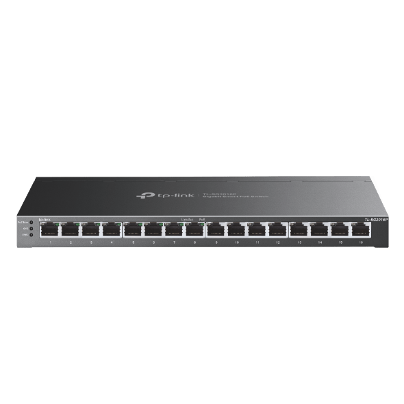 TP - Link Omada 16 - Port Gigabit Smart Switch with 8 - Port PoE+ (SG2016P)