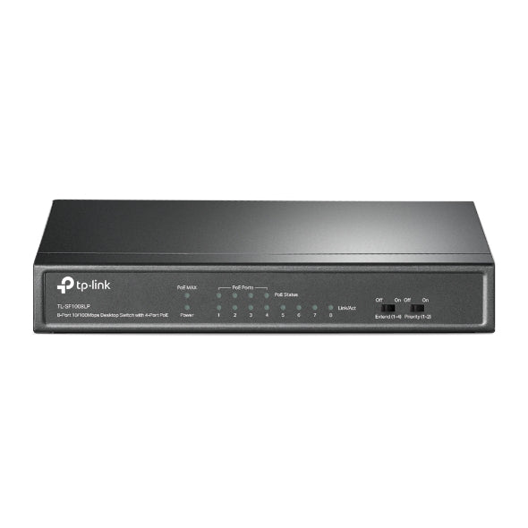 TP - Link Omada 8 - Port 10/100Mbps PoE Switch (TL - SF1008LP)