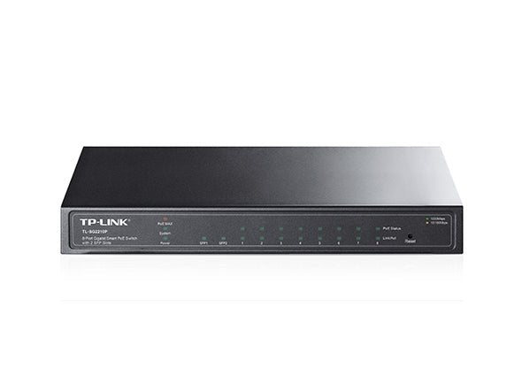 TP - Link Omada 8 - Port Gigabit Smart PoE Switch with 2 SFP Slots (TL - SG2210P)