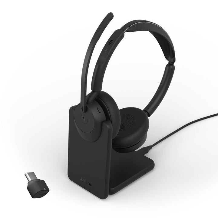 Jabra Evolve3 45 MS Stereo Wireless ANC Headset USB-C with Stand